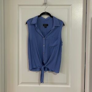 Sleeveless Button Up Blouse - Size S
